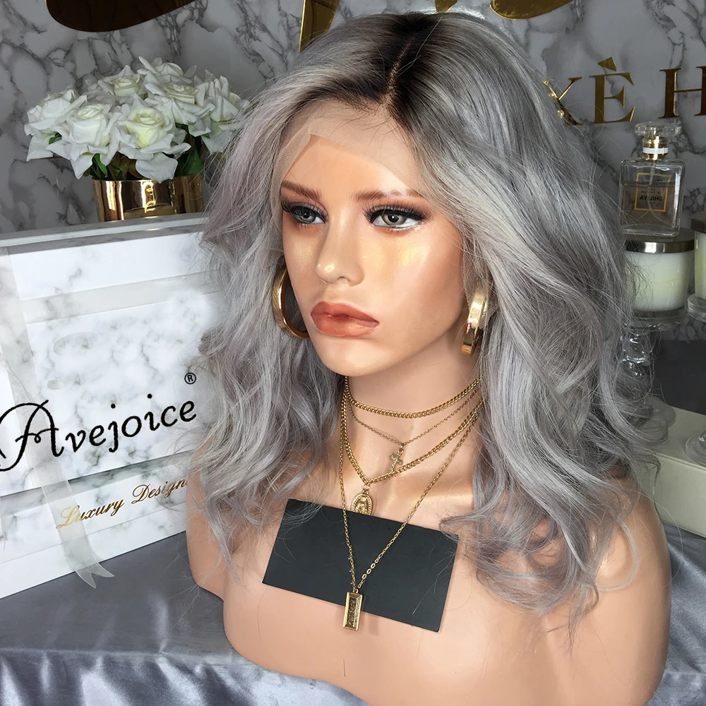 AVEJOICE человеческие волосы бразильские волнистые Remy Выбеленные узлы 150% плотность