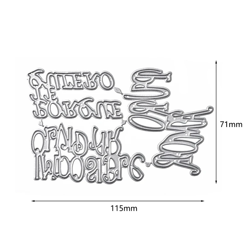 YaMinSanNiO Spanish Words Metal Cutting Dies Puro Amor DIY Etched Craft Paper Card Making Scrapbooking Embossing New 2019 | Дом и сад