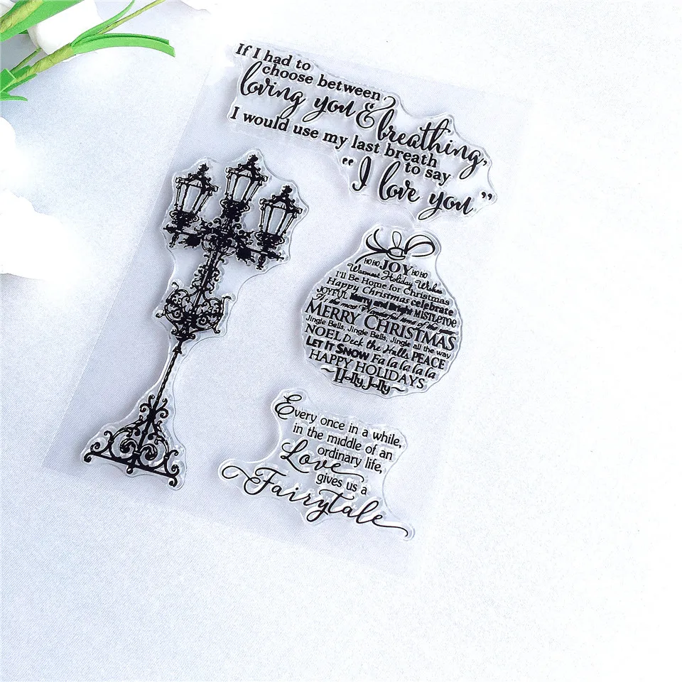 Прозрачный силиконовый штамп для скрапбукинга Я люблю тебя 11*16|Штампики| |