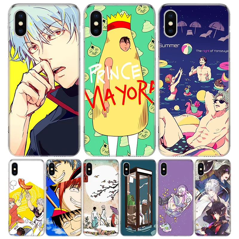 Чехол Gintama Kagura Amine для iPhone 12 11 Pro 7 6X8 6S Plus XS MAX + XR 5S SE 10 Ten Art TPU чехол телефона Coque Capa