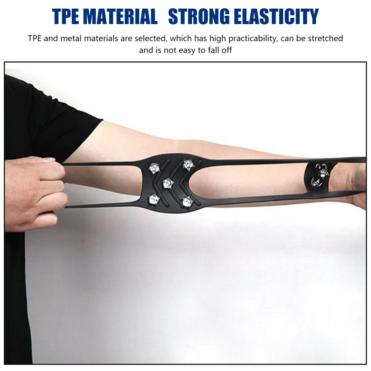 1 пара Нескользящие туфли с зажимом для льда 8 зубьев | Автомобили и мотоциклы