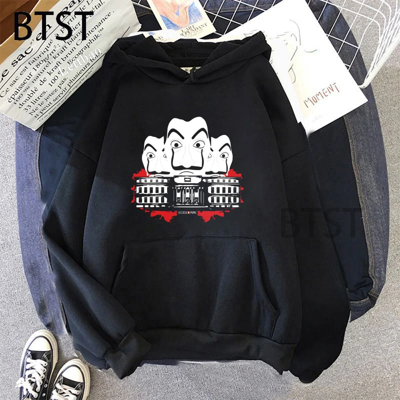 

2021 La Casa De Papel Men Hoodie 2021 Autumn Hip Hop Streetwear Men Pullover Sweatshirts Hoodies casual goth clothes