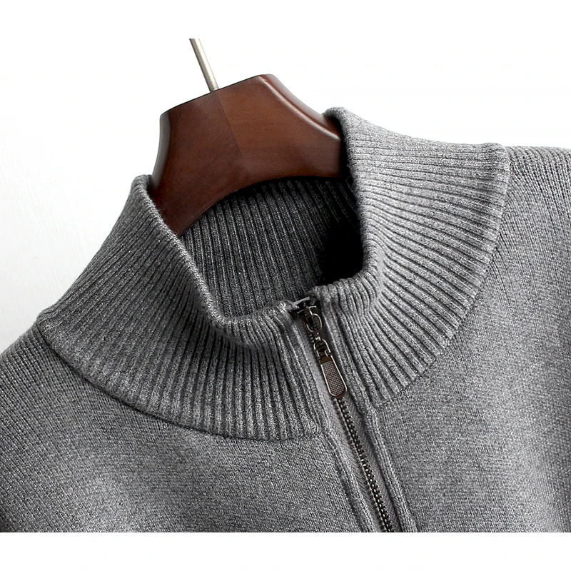 

2020 Autumn/winter New Cardigan Sweater Coat Women Loose Turtleneck Fake Two-piece Zipper Knitwear Thickened Sweaters