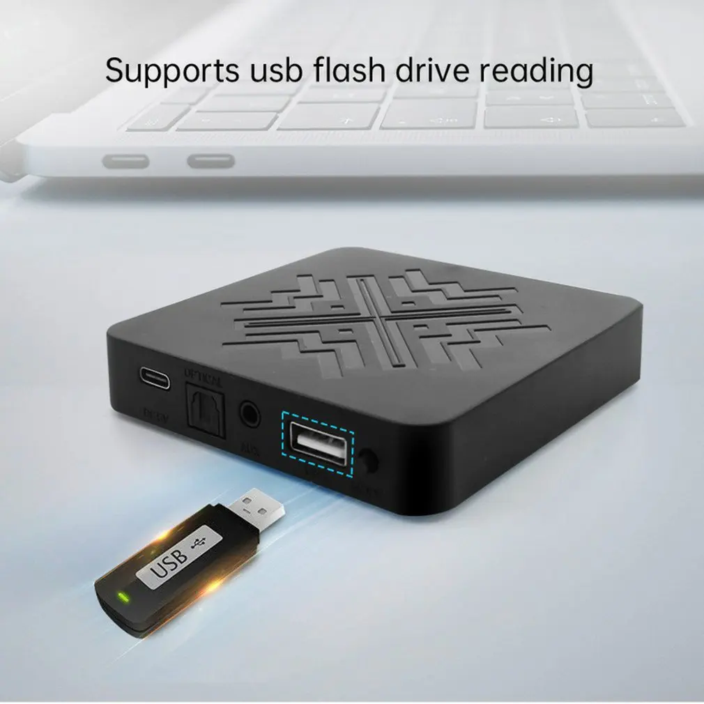 Hifi беспроводной Bluetooth-совместимый цифровой аудиоприемник AUX 3 5 мм выход USB
