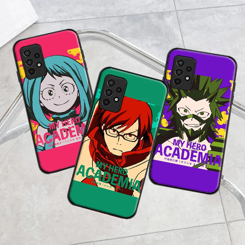 

Phone Case For Samsung Galaxy A51 4G 5G A52 4G 5G A71 4G 5G A72 Anime My Hero Academia Deku Bakugou Boku No Hero Academia Cover