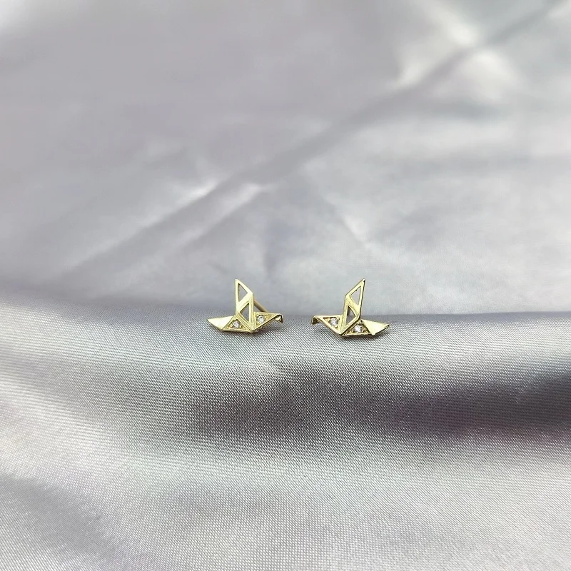 

Irregular Earring For Women Girl Gold Color Zircon 925 Silver Needle Stud Earrings Fashion Style Body Jewellry NewArrival 2021