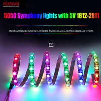 nearcam5050led light strip density pixel 3060144 lights programmable colorful running water horse racing car music light strip