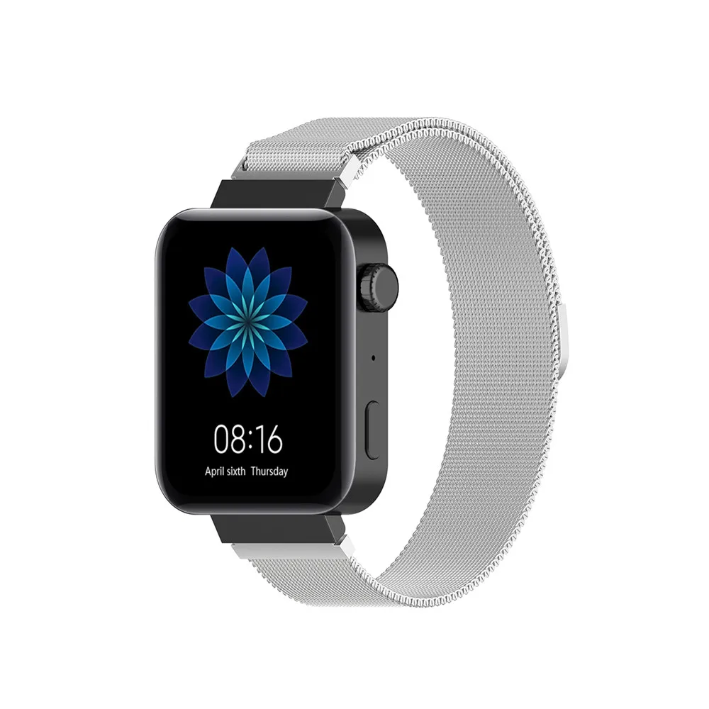18 мм нержавеющая сталь сетчатый ремешок для часов Ремешок Для Xiaomi Smartwatch Универсальный сменный Ремешок Браслет