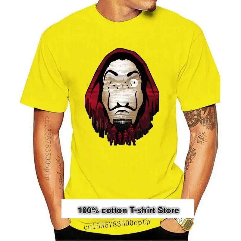 

Camiseta De La Casa De Papel para hombre, camisa con estampado Digital De La Casa De Papel, Serie De Televisión, 100%, novedad