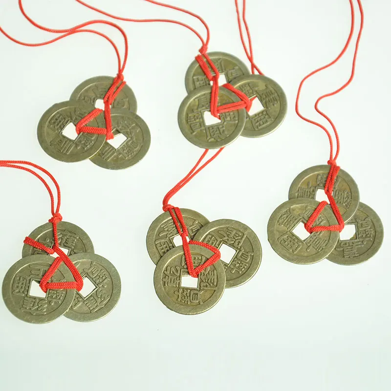 

2020 New Lucky Three Emperor Coins Real Copper Coin Good Luck Gift Chinese Copper Coin Feng Shui I Ching Divination Coin Lucky C