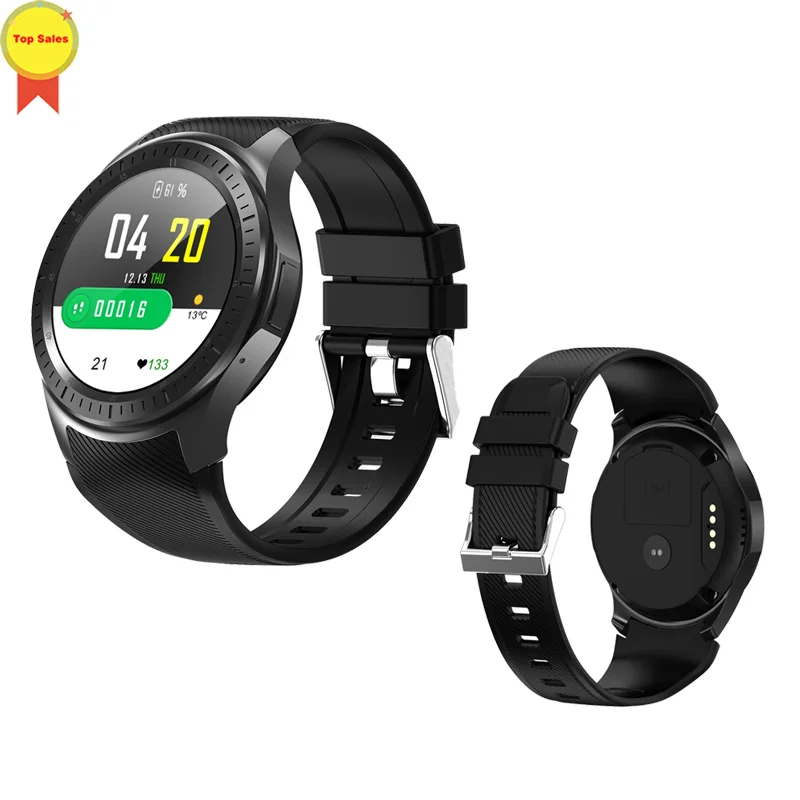 Черный Умные часы Новая мода 4G часы 1+ 16 Гб Поддержка SIM 4G wifi gps Bluetooth наушники музыка для android/ios Смартфон Смарт часы - Цвет: Черный