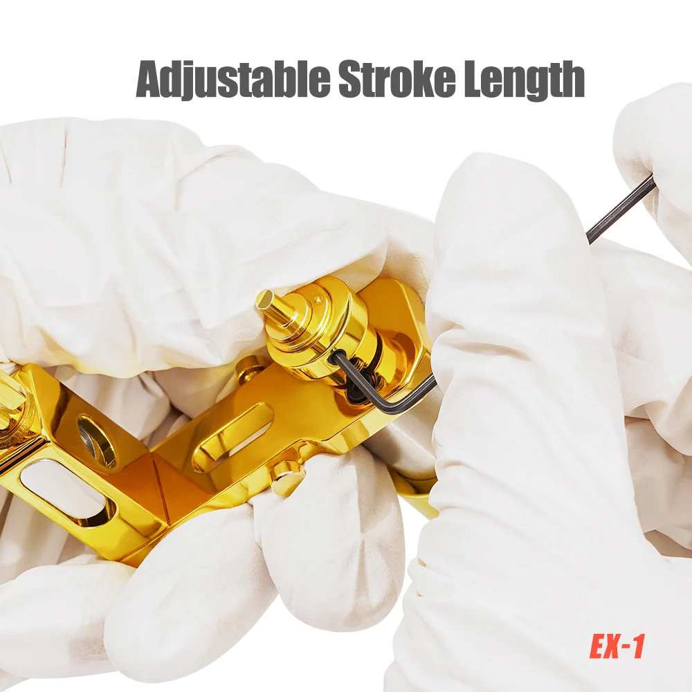 Роторная тату-машинка DragonHawk мотор с прямым приводом и регулируемым ходом 2 цвета