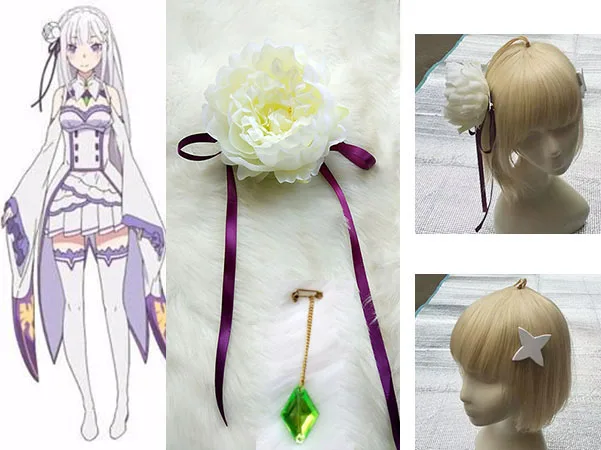 Заколка для волос Re: жизнь в другом мире от нуля аксессуары косплея Эмилии