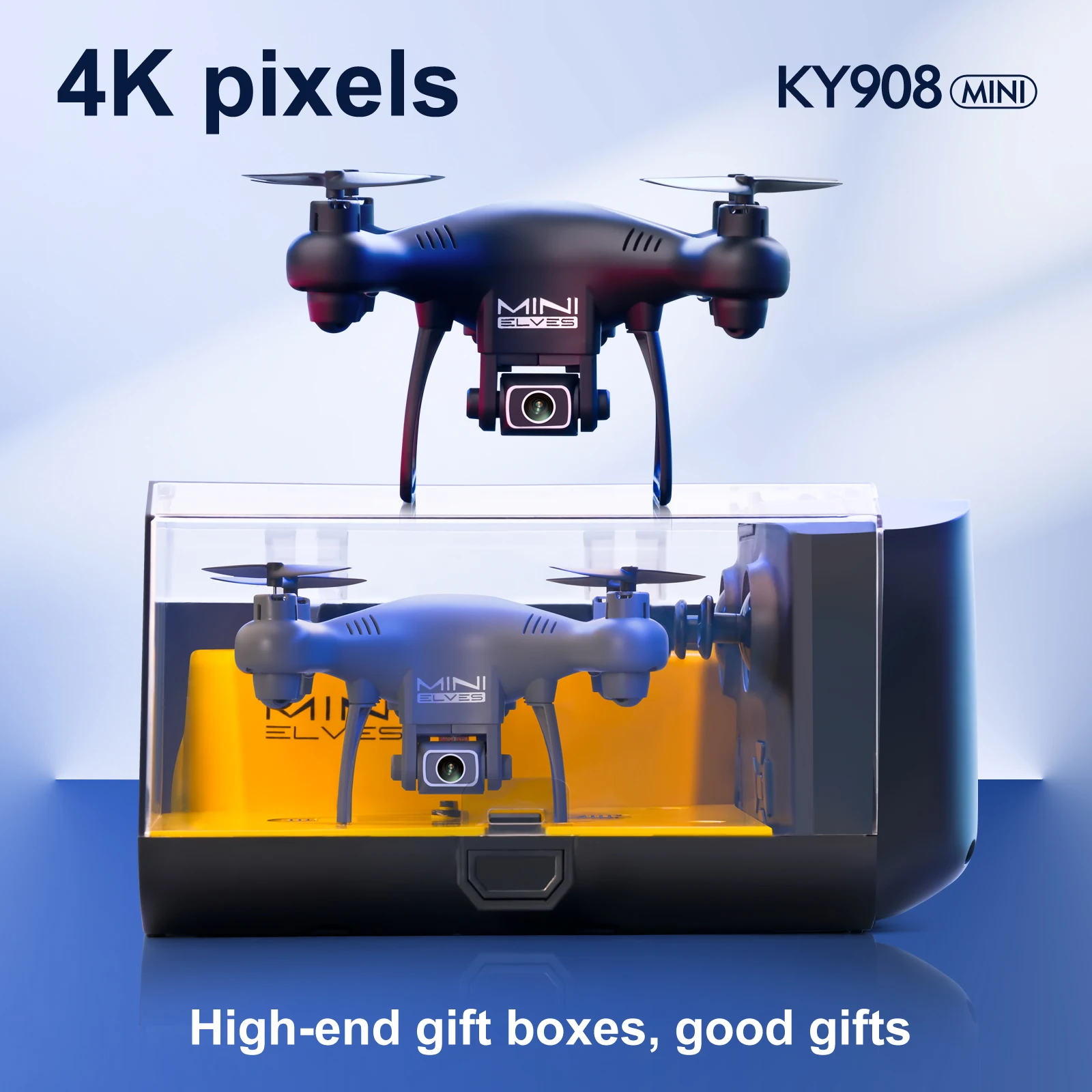 

XKJ KY908 Mini Drone 4K HD Camera WiFi FPV Air Pressure Altitude Hold One-Key Return 360 Rolling RC Helicopter Kid Toy GIft