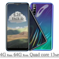 4g ram mobile phone 8a 6 26 inch 64g rom android 13mp camera water drop full hd screen quad core face id unlocked smartphones