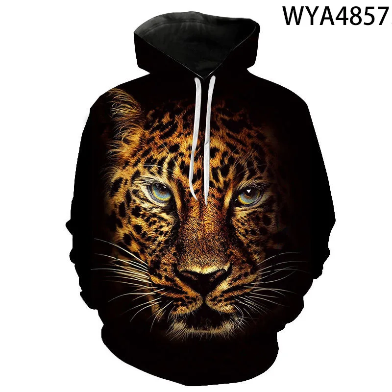 

2020 New Casual Leopard Sweatshirts 3D Printed Men Women Children Hoodies Long Sleeve Pullover Streetwear Boy Girl Kids Jacke