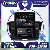 fnavily android 10 car radio for volkswagen vw passat b8 video navigation dvd player car stereos audio gps dsp bt wifi 2016 2018