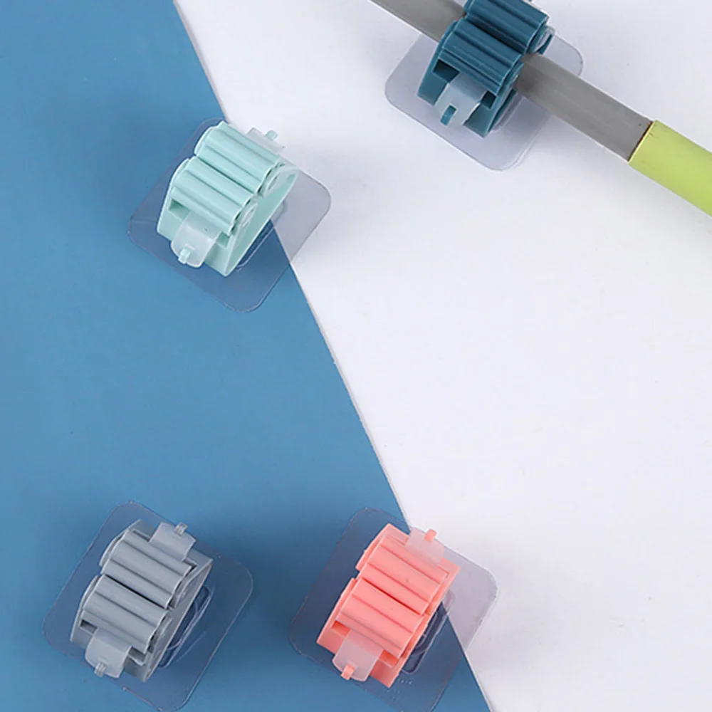 Вешалка для швабры без пробивания отверстий крючки в ванной комнате вешалка