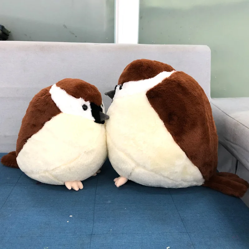 Животные Peluche Juguetes птица Воробей плюшевые игрушки мягкие куклы воробьи подушки