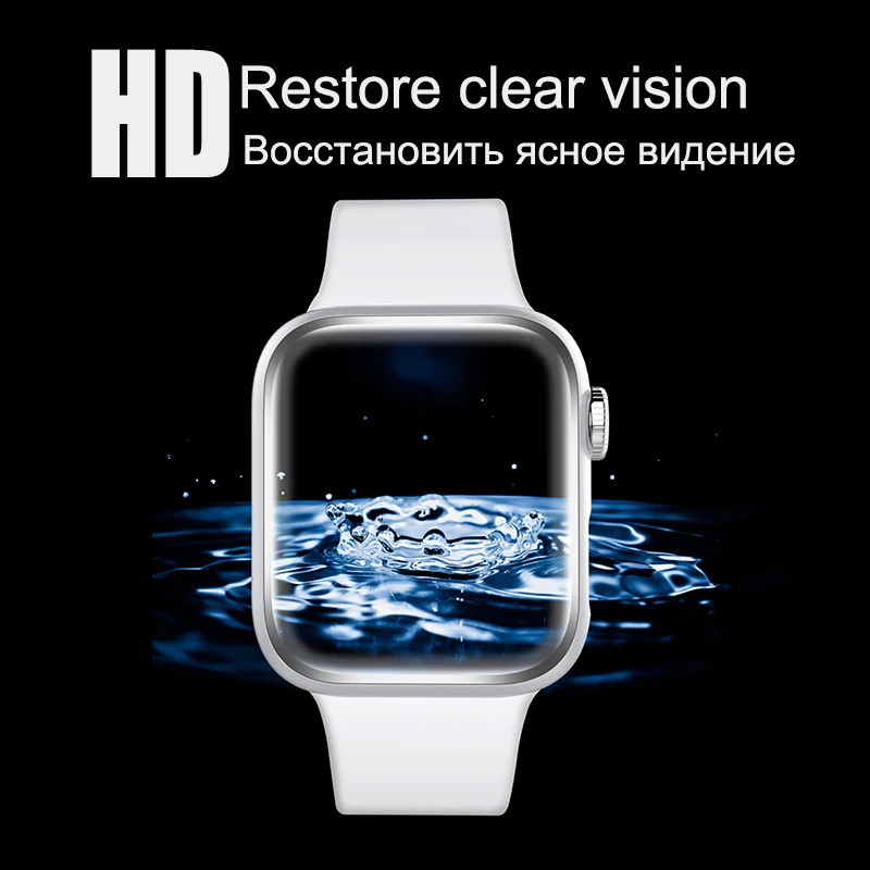 3D полное покрытие закаленное стекло для Apple Watch Series 3 2 1 38 мм 42 Защита экрана iWatch SE 6 5