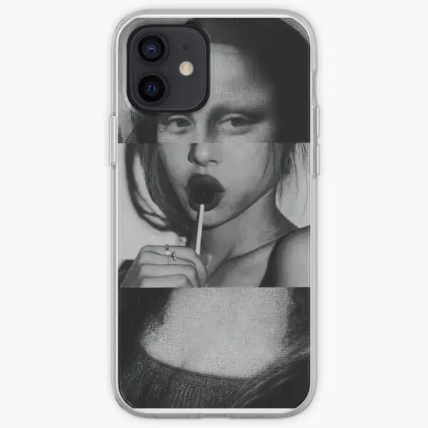 

Naughty Mona Lisa Vaporwave Phone Case Customizable for iPhone 6 6S 7 8 Plus 5 5S 11 12 13 Pro Max Mini X XS XR Max Dog Photos