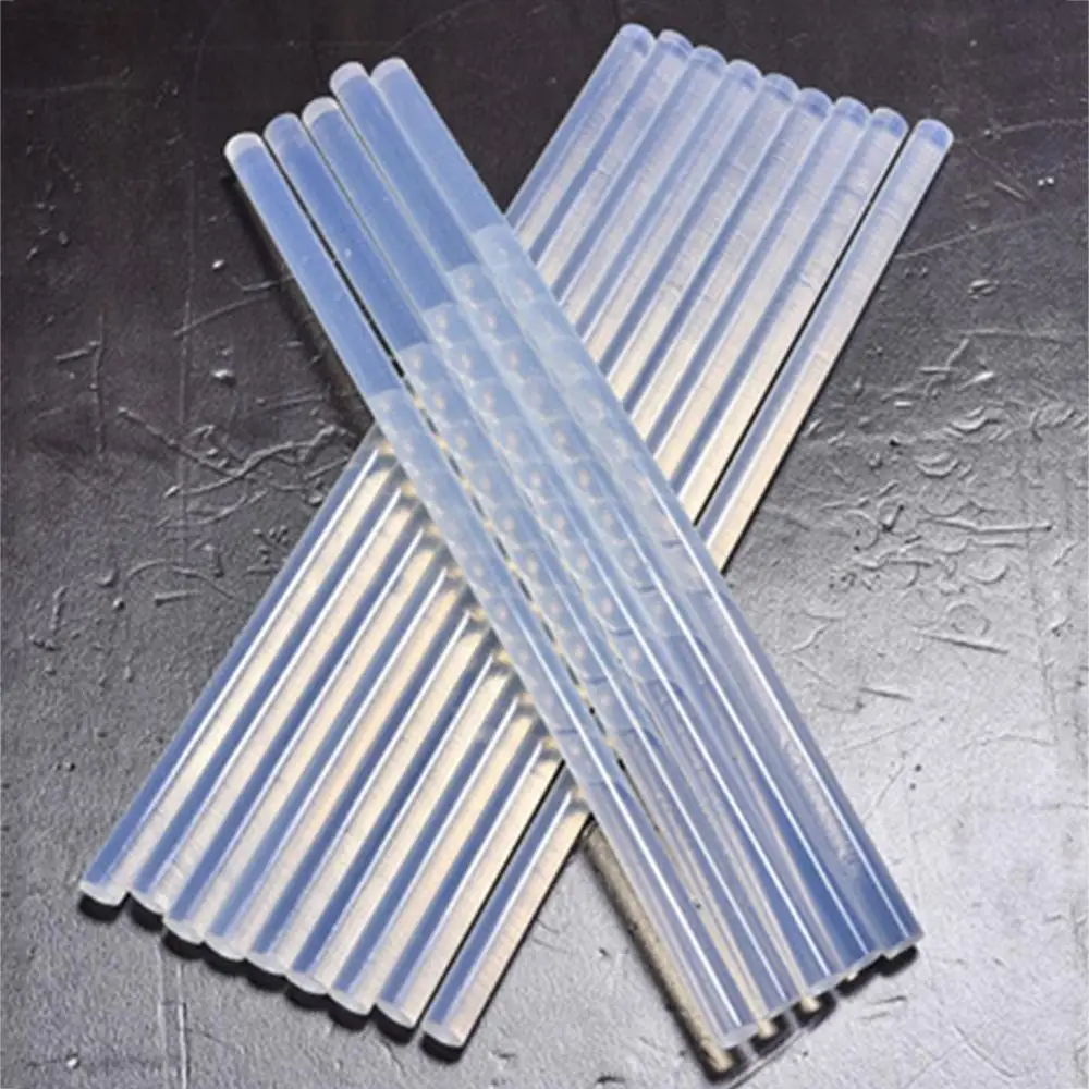 10 шт./компл. 7 мм термоплавкий клей карандаш полупрозрачные стержни с сильной