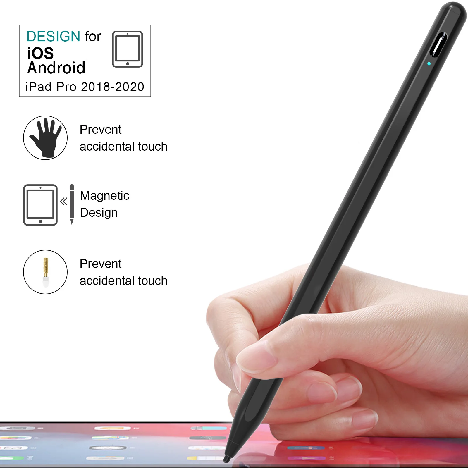 активный стилус для ipad apple pencil 1 2 ios сти