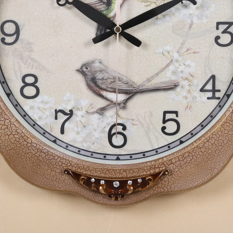 Большие 3d настенные часы винтажные креативные беззвучные художественные