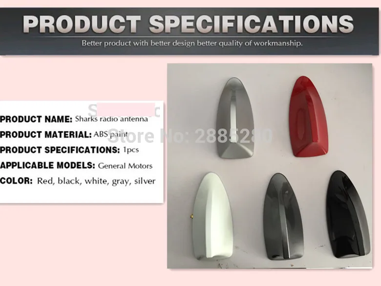 

Universal Car Antenna Radio Shark Fin Decoration For Citroen C3 C4 C5 DS3 DS4 DS5 DS6 C1 C2 C6 C8 Fiat 500 Saab Renault Duster