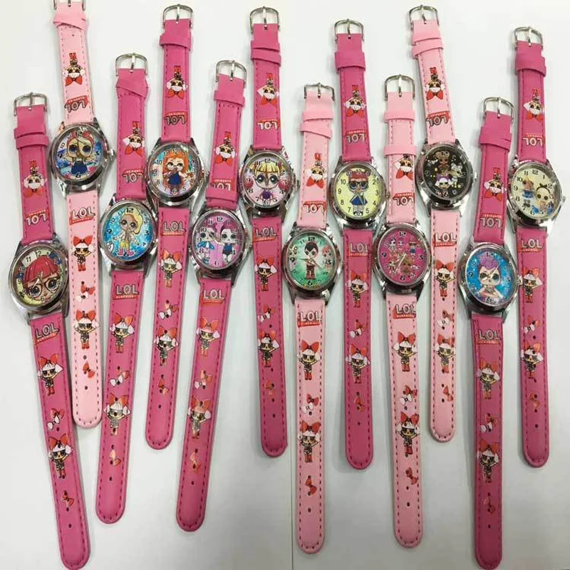 

LOL surprise dolls lols dolls silicone watch child quartz wrist random color random 1pcs Fashion cartoon girl's watch gift toy
