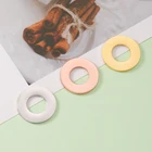 Fnixtar полное зеркало Polishe нержавеющая сталь 20 мм круглое кольцо подвеска золото Розовое золото Цвет DIY Подвески 20 шт.лот