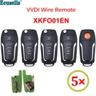 5 шт.лот Xhorse VVDI проводной пульт дистанционного управления XKFO01EN XK серии универсальный автомобильный ключ 4 кнопки для VVDI2VDI Mini  Key Tool Max для Ford