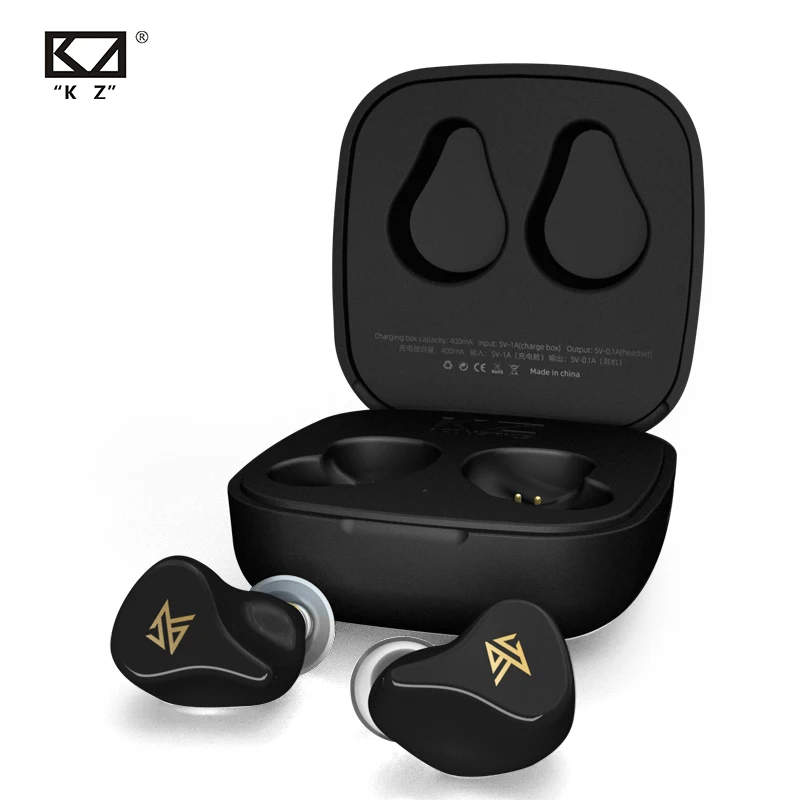 Плотным верхним ворсом KZ Z1 наушники-вкладыши TWS True Беспроводной 5 0 Bluetooth наушники