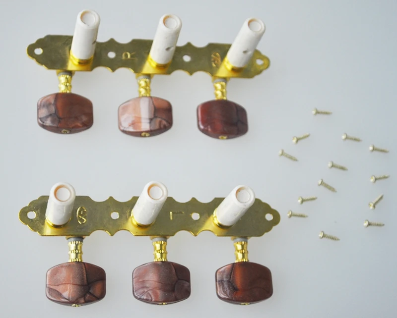 Классическая гитара Тюнинг колышки машины головки тюнер коричневый | Спорт и