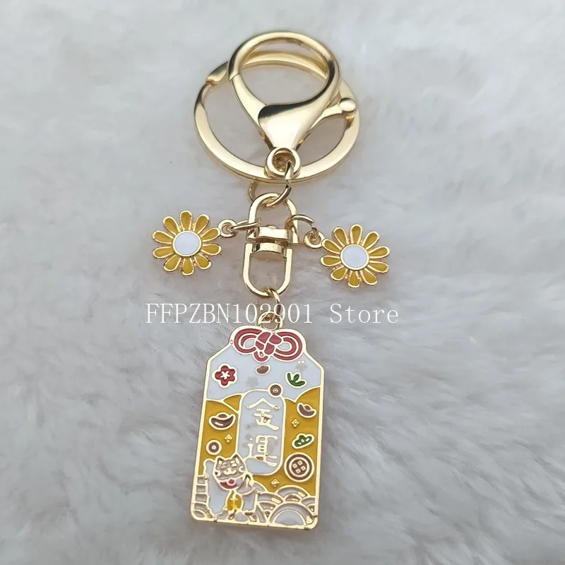 Брелок в японском стиле с амулетом брелок виде кошки удачи милое украшение