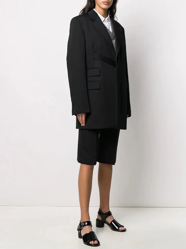 Женский шерстяной костюм K &amp L черный костюм-блоггер в стиле ins и минималистского