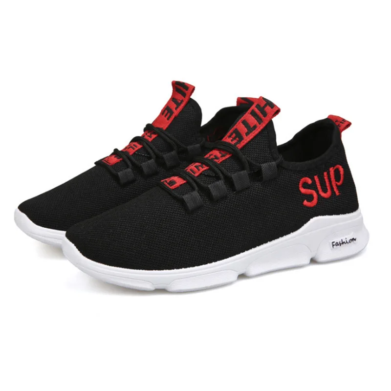 

Korean fashion summer new mesh breathable embroidery ribbon men's sports casual shoes student shoes