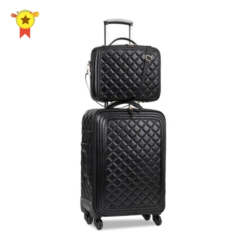 Luggage sets16/20/24/28 inch Lady carry-on trolley case,High-quality leather suitcase,Retro suitcase,High-quality Luggage,valise