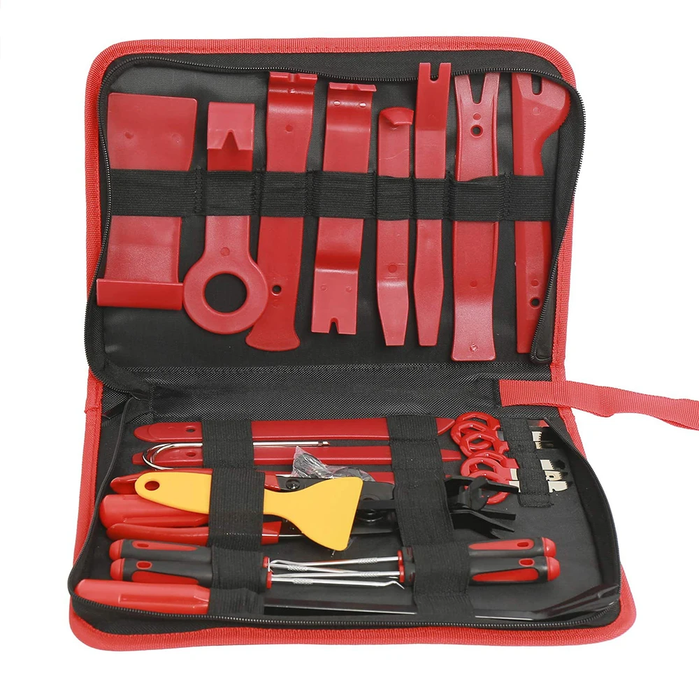 

Car Dashboard Removal Set Hand Tool Kit 7-38pcs Pry Remover Car Disassembly Tool Door Clip Panel Trim Dashboard Removal Tool