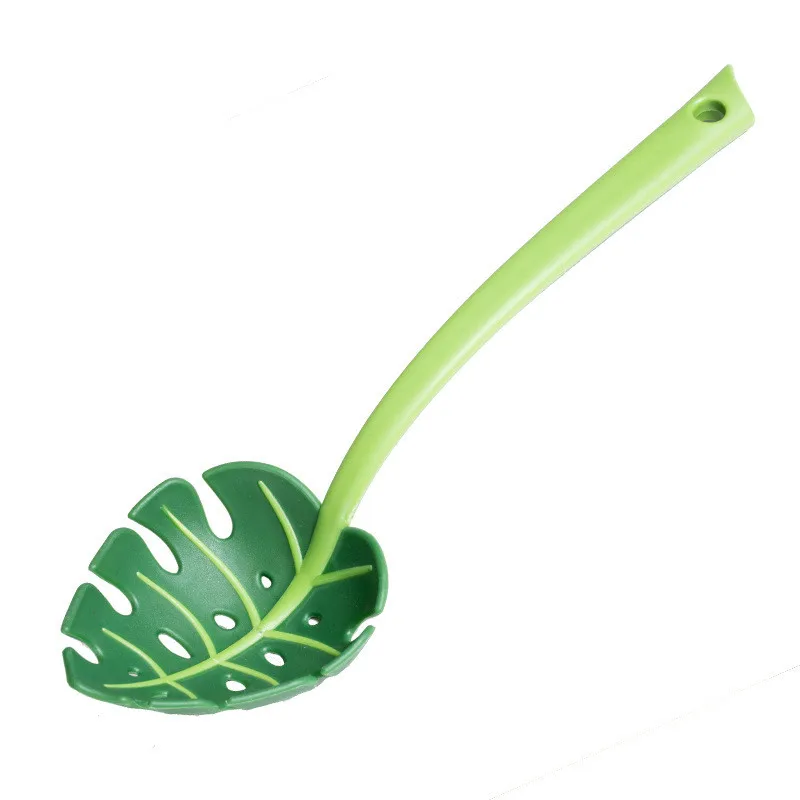 Multifunctional Creative Colander Leaf Shape Filter Noodle Fork Shovel Cooking Pasta Spoon Cute Home Kitchen Accessories | Дом и сад