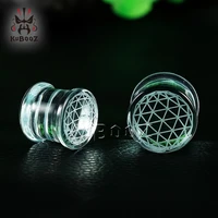 kubooz new dream catcher stone piercing tunnels expanders earring stretchers%c2%a0fashion gift for women men 6mm to 16mm pair selling
