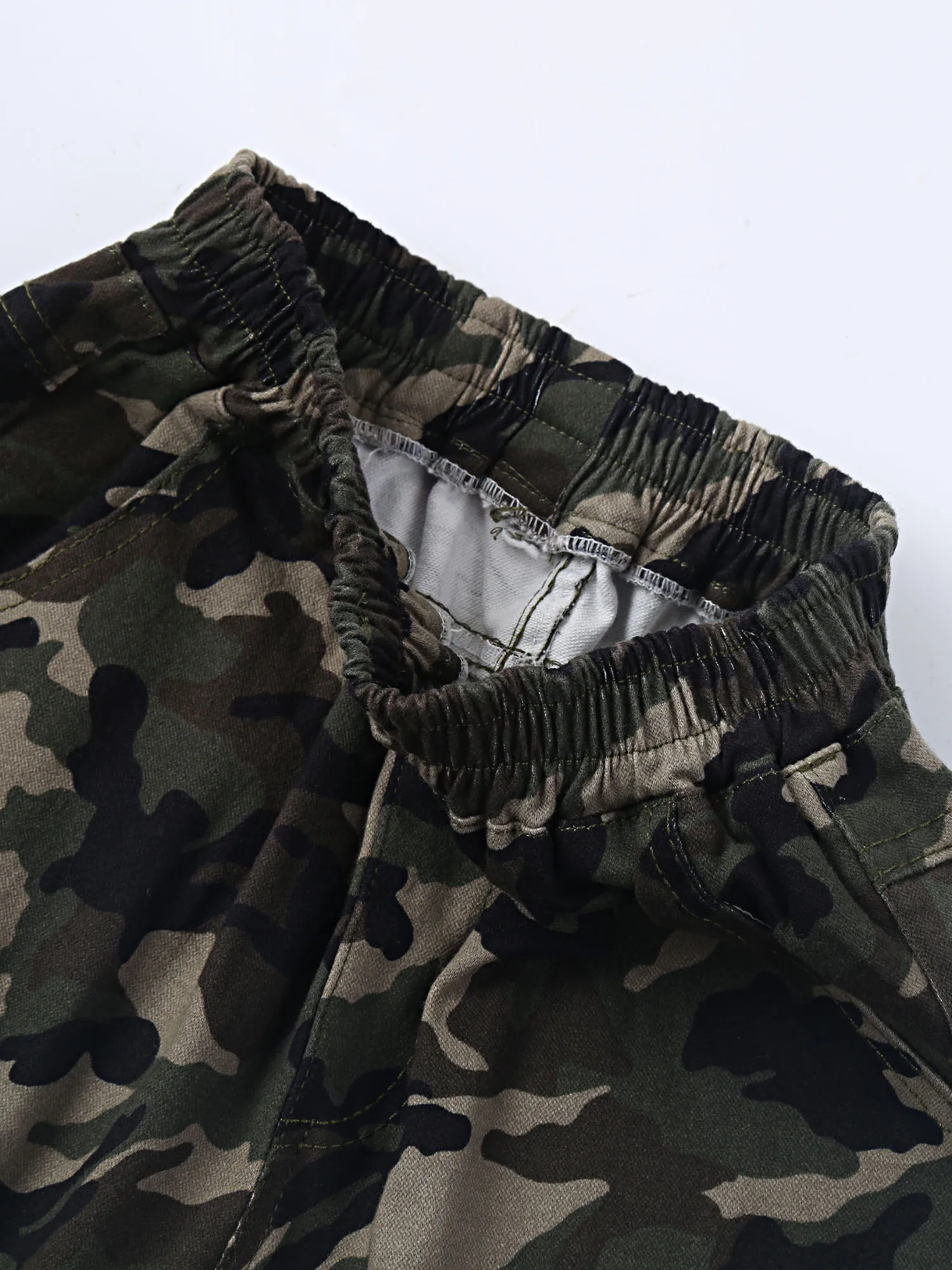 

2021 Kids Boys Fall Winter Pants Streetwear Camouflage Army Green Casual Sport Overalls Cotton Fabric Pants Children Sportwear