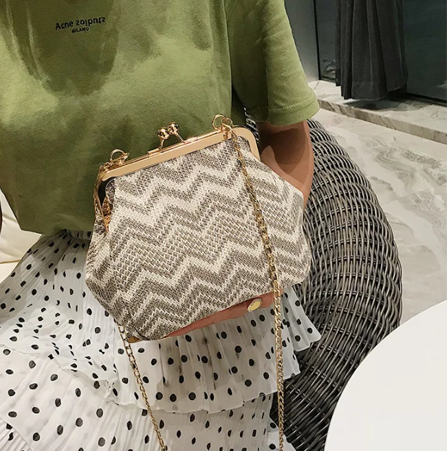 Новая женская Соломенная Сумка через плечо| |