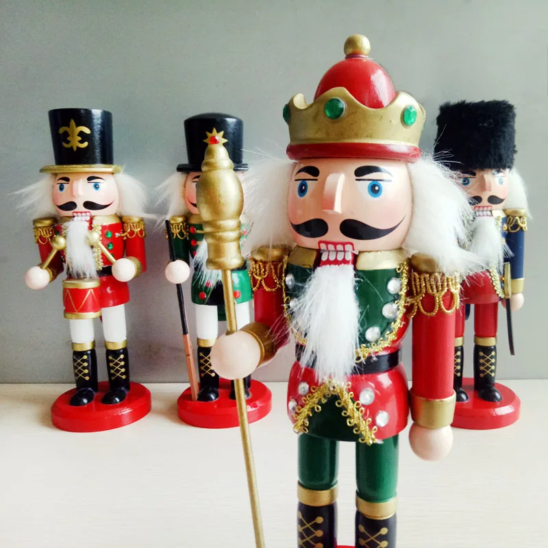 Рождественские украшения деревянный гайковерт марионетка оловянные солдаты