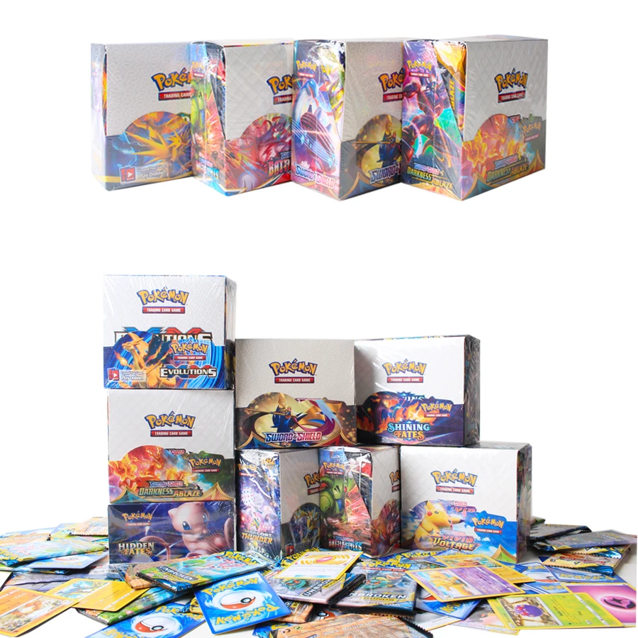

324PCS Pokemon Cards V VMAX Shining Cards English TAKARA TOMY Trading Battle Game Card Collection Booster Box Kids Children Toys