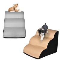 hot dog stairs pet 3 steps stairs for small dog cat pet ramp ladder anti slip removable dogs bed stairs pet supplies