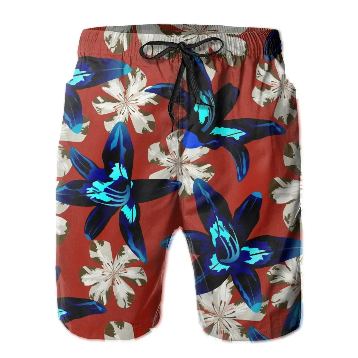 

Summer beach swimsuit mens quick-drying swimwear Australian Jungle Philippine Flowers breathable swimwear beach shorts sexy male