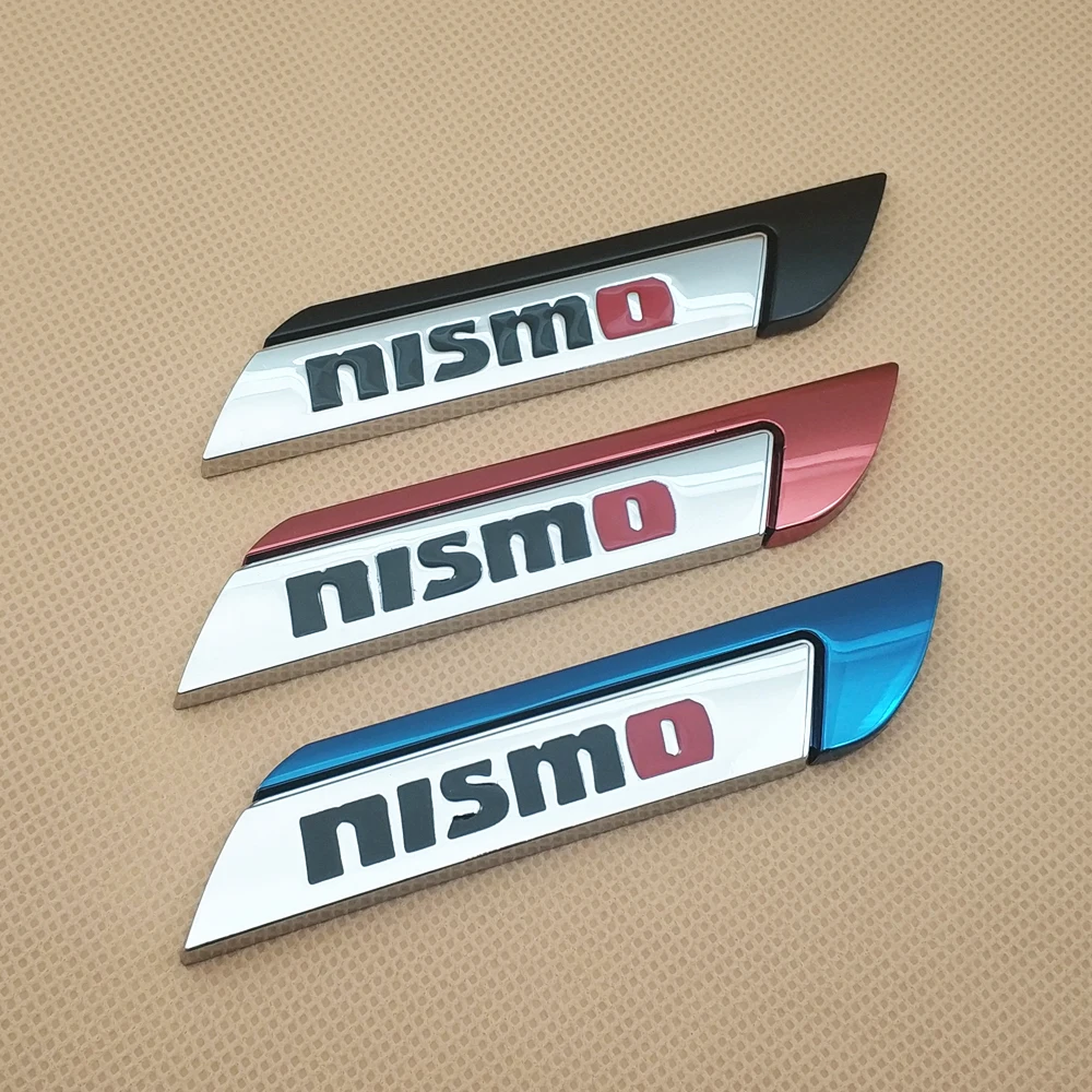 Пара стильная металлическая машина Nismo значок боковая наклейка на крыло 3D спортивная эмблема наклейка для Nissan