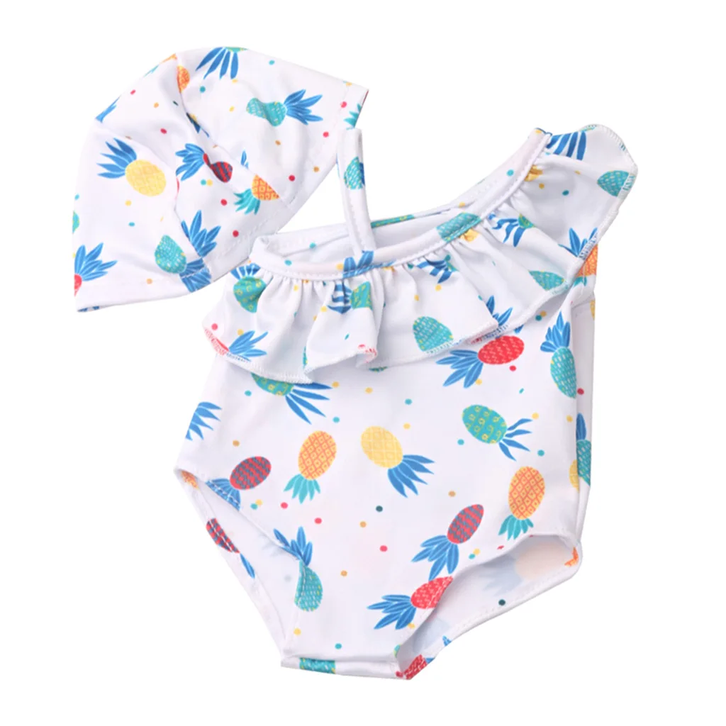 Летний Пляжный комплект бикини для девочек подходит 18 дюймов аксессуары