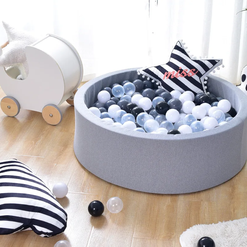 Baby Ocean Ball Playpenl Suede Poo Fence 5CM Thickness Sponge Filled Ocean Ball Pool Indoor and Outdoor Game Playpens